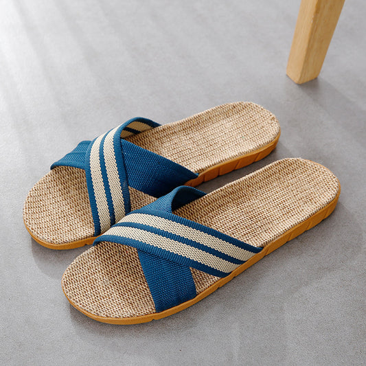 Robyn – Chaussons en Lin Antidérapants pour Couple