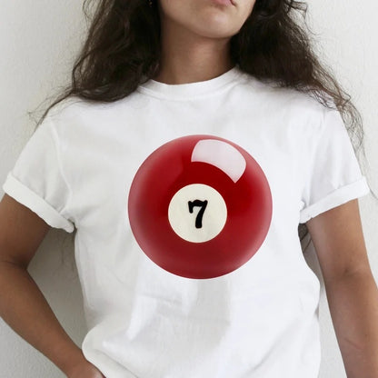 Wendy – T-shirt Court Imprimé Lettres pour Femme