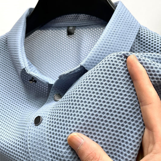 Cliff – T-shirt en Soie de Glace pour Hommes avec Maille