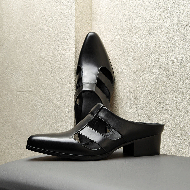 Percy – Chaussons en Similicuir Pointus pour Hommes