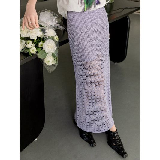 Kim – Jupe en Lin Tencel avec Découpe