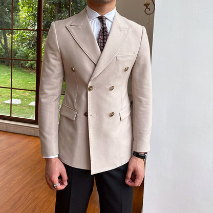 Laurence – Veste de costume à double boutonnage décontractée pour homme