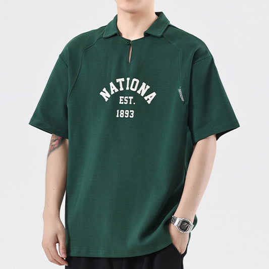 Jim – Chemise à Col Revers en Coton Perlé Lourd