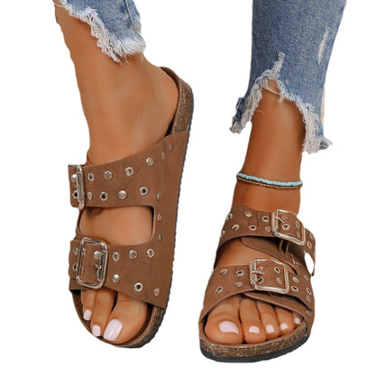 Kim – Chaussures de Plage à Semelle Épaisse avec Boucle