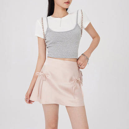 Brenda – Jupe Bandage avec Nœud pour Femme