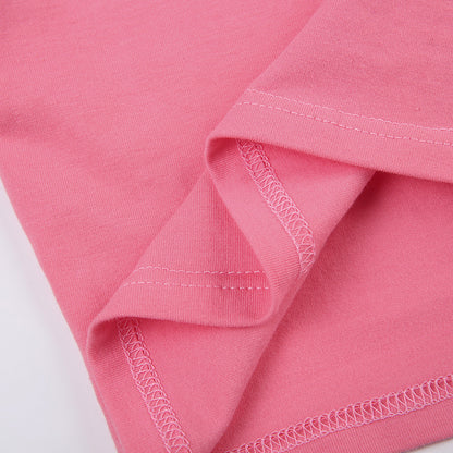 Christine – T-shirt à Broderie Lettre Style Épicé