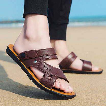 Walter – Sandales de Plage en Cuir Vegan pour Hommes