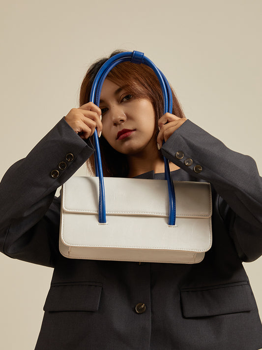Jean – Sac à Main Contrasté Bleu Klein