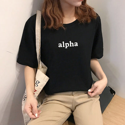 Rowan – T-shirt en Coton à Manches Courtes Imprimé