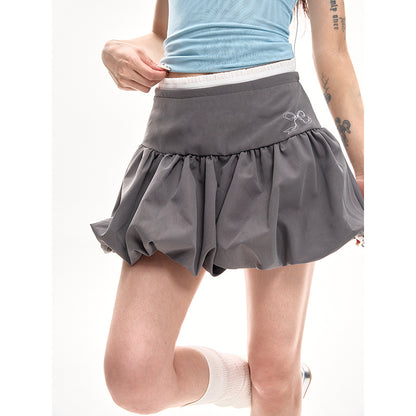 Lauren – Jupe Chiffon Évasée Taille Haute Été