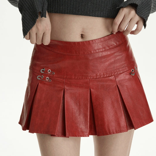 Danielle – Jupe Plissée Taille Haute