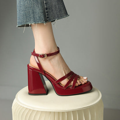 Audrey – Chaussures à Talons Hauts Romanes de Mode pour Femmes