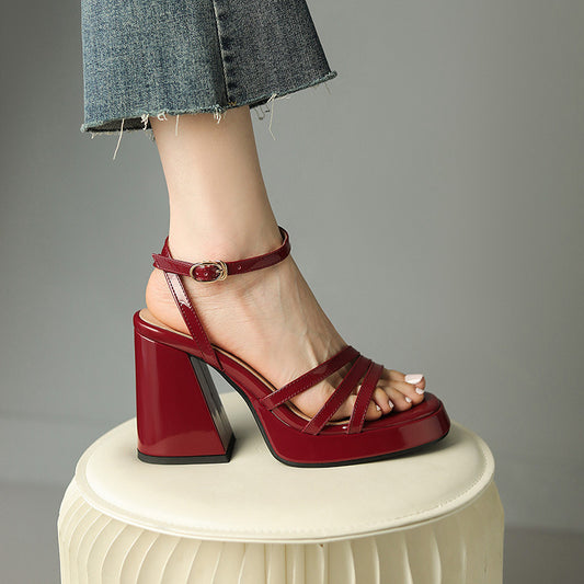 Audrey – Chaussures à Talons Hauts Romanes de Mode pour Femmes