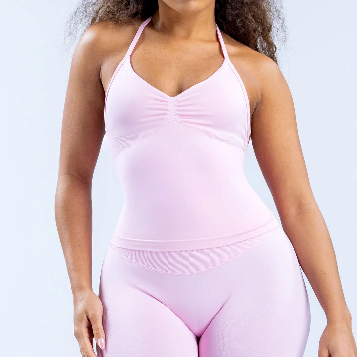 Joanne – Débardeur de Sport Sans Couture en Nylon Mat Élastique