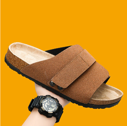 Jude – Sandales à Double Boucle en Similicuir Suède