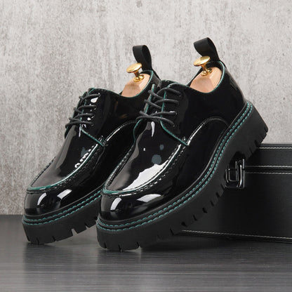 Rhys – Chaussures Casual Rétro Britanniques avec Semelle Épaisse