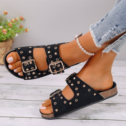 Kim – Chaussures de Plage à Semelle Épaisse avec Boucle