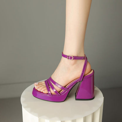 Audrey – Chaussures à Talons Hauts Romanes de Mode pour Femmes