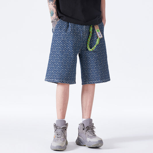 Jordan – Shorts en Denim Jacquard