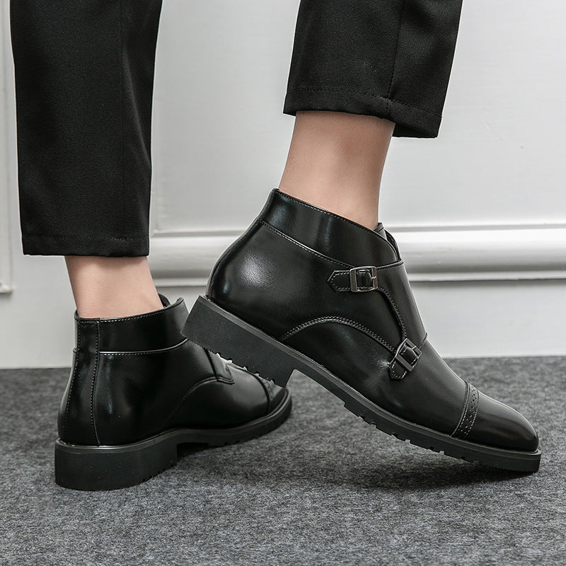 Kevin – Bottes Martin rétro en cuir vegan pour hommes