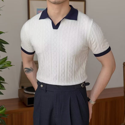 Julian – Polo pour Hommes Respirant et Coloré à l'Italienne