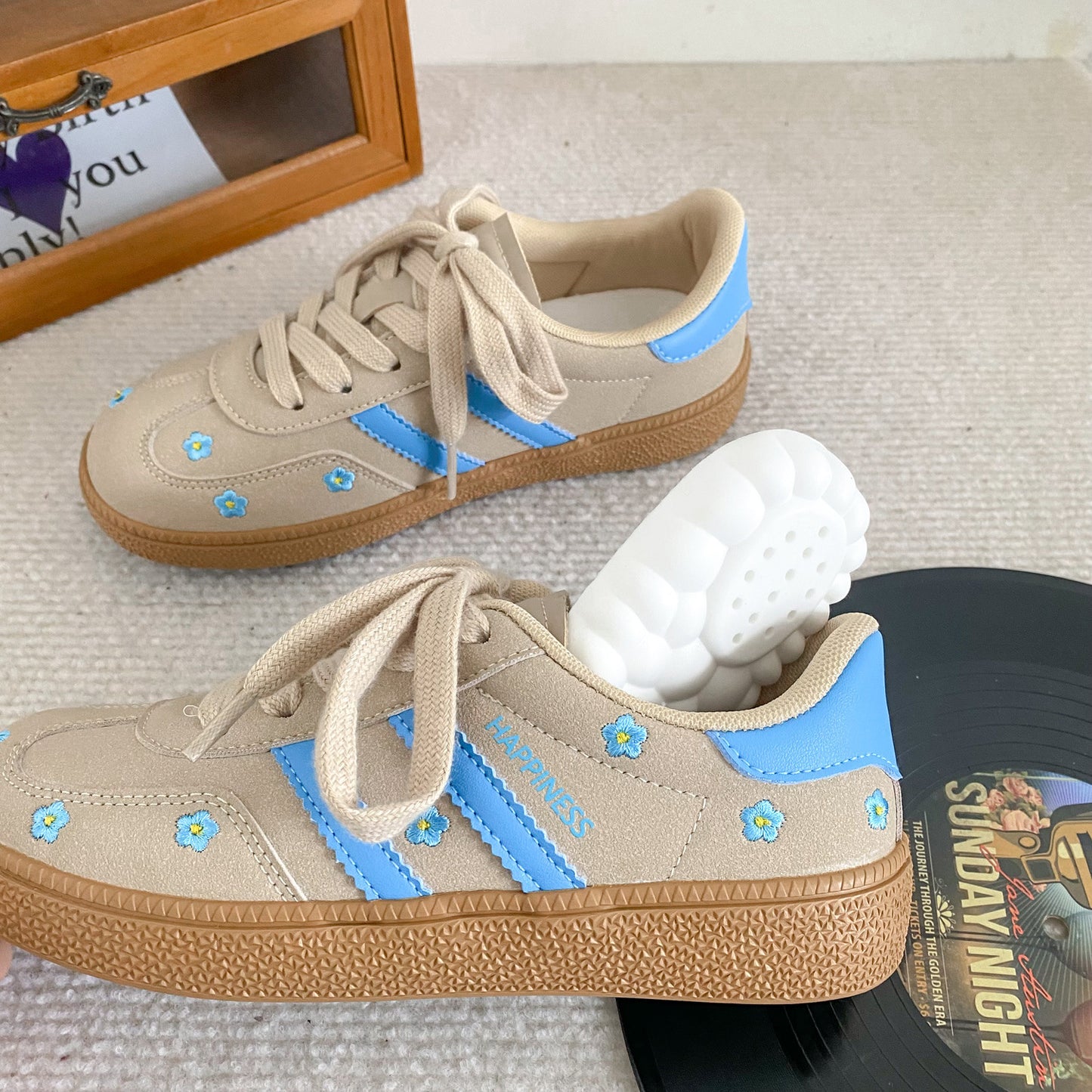 Kathryn – Chaussures de Sport Plates à Lacets pour Femmes