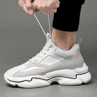 Wayne – Chaussures Casual Mi-Talon à Rehaussement Invisible et Cuir Vegan