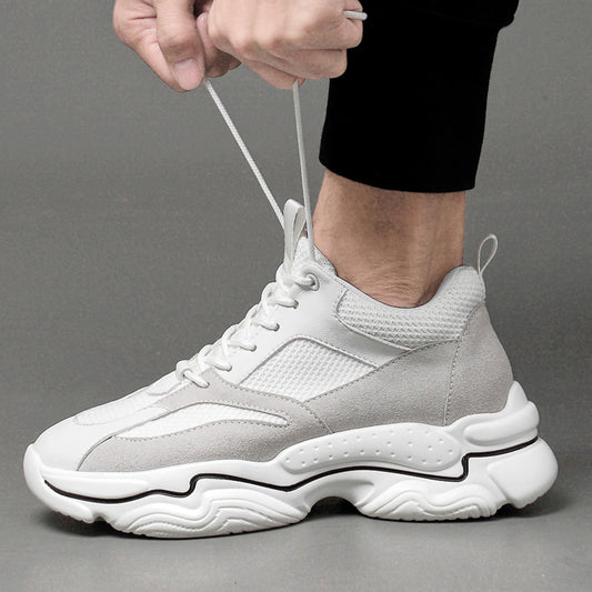 Wayne – Chaussures Casual Mi-Talon à Rehaussement Invisible et Cuir Vegan