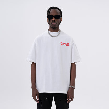 Gerald – T-shirt à Manches Courtes avec Imprimé Lettre au Dos