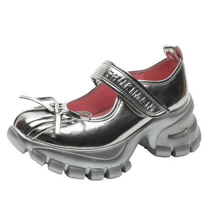 Christina – Chaussures à talon épais avec nœud