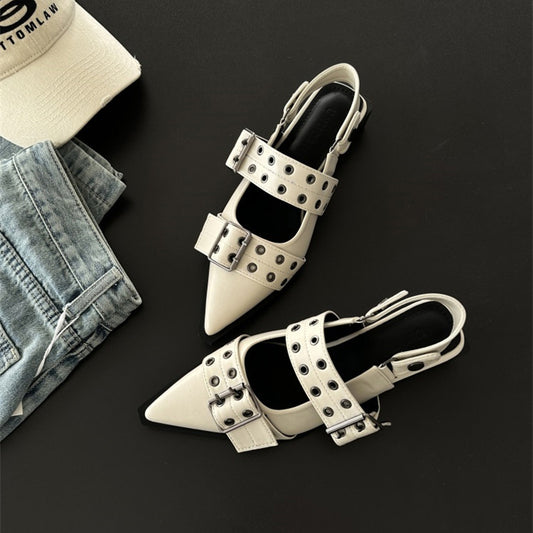 Margaret – Chaussures Mary Jane Pointues Style Classique Français