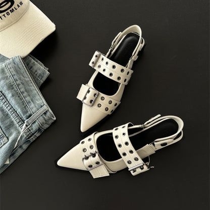 Margaret – Chaussures Mary Jane Pointues Style Classique Français