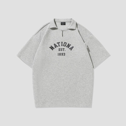 Jim – Chemise à Col Revers en Coton Perlé Lourd