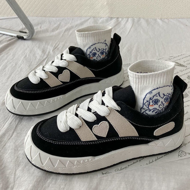 Sophie – Baskets en Toile à Plateforme Automne