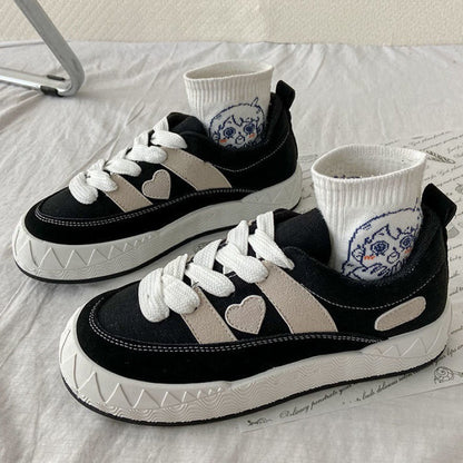 Sophie – Baskets en Toile à Plateforme Automne
