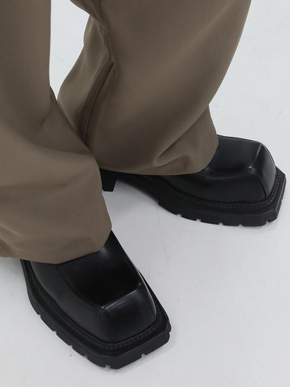 Sharon – Chaussures à semelle épaisse en cuir vegan pour femme