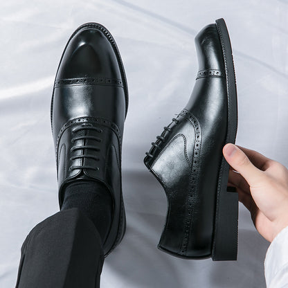 Charles – Chaussures Formelles Élévatrices en Cuir Végan