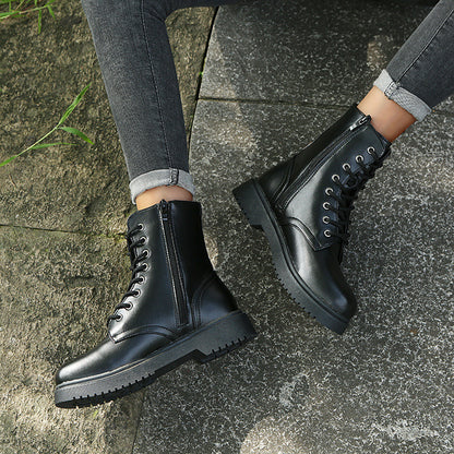 Katy – Bottes à Talon Épais avec Fermeture Éclair Latérale
