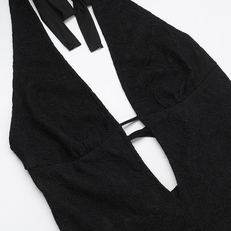 Lauren – Combinaison en Dentelle Slim Fit à Col V