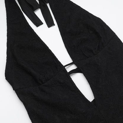 Lauren – Combinaison en Dentelle Slim Fit à Col V