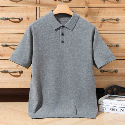 Miles – T-shirt Tricoté à Manches Courtes pour Hommes