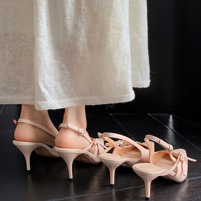 Stephanie – Escarpins Féeriques à Talons Aiguilles avec Boucle Ceinture