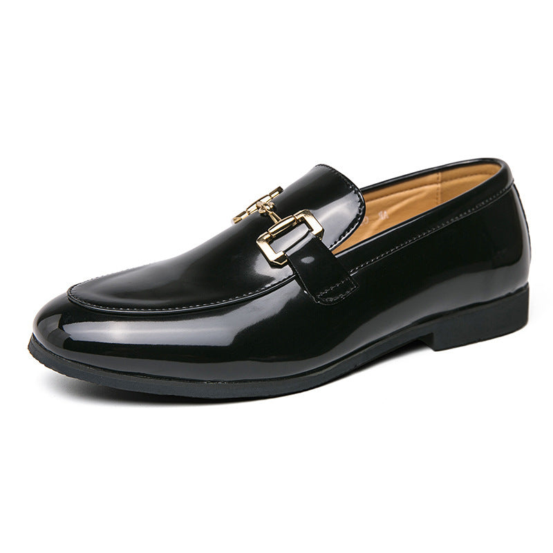 Wayne – Mocassins Brillants Homme en Similicuir Grande Taille