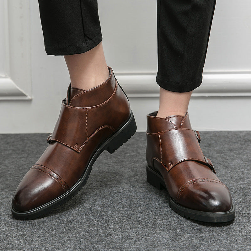 Kevin – Bottes Martin rétro en cuir vegan pour hommes