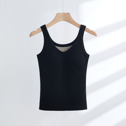 Joan – Gilet Matelassé en Coton à Bretelles
