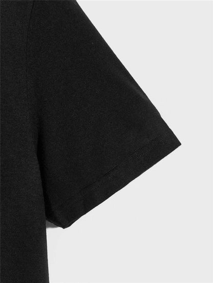 Danny – T-shirt Imprimé Rose pour Hommes, Col Rond, Manches Courtes
