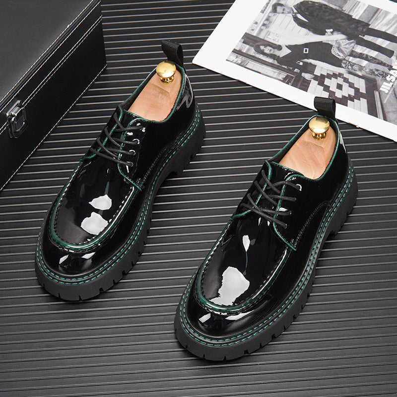 Rhys – Chaussures Casual Rétro Britanniques avec Semelle Épaisse