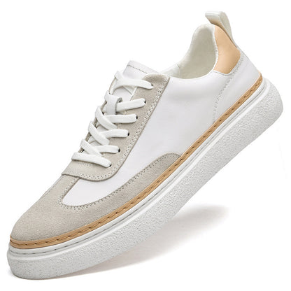 Jack – Baskets à Semelle Épaisse en Cuir Véritable