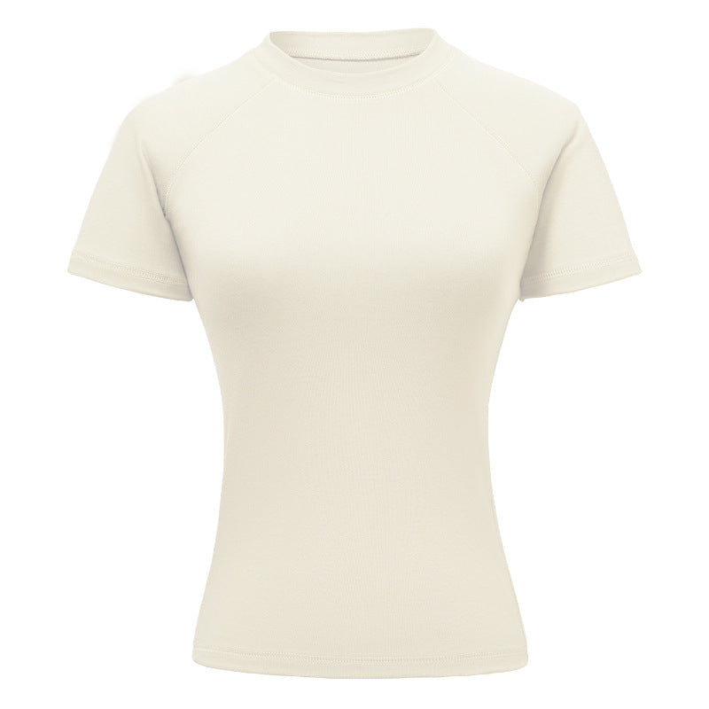 Rachael – T-shirt à Manches Raglan et Couleur Unie