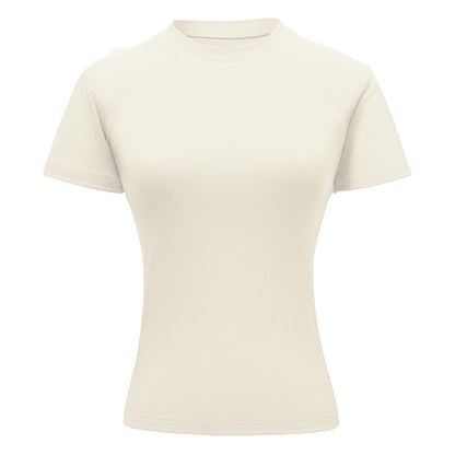 Rachael – T-shirt à Manches Raglan et Couleur Unie